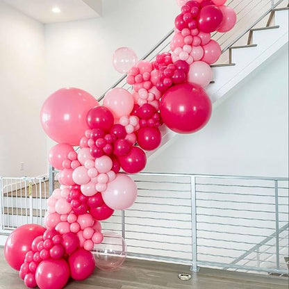 Hot Pink Balloons Arch Kit for Princess Birthday Decorations | Hot Pink - Image 6