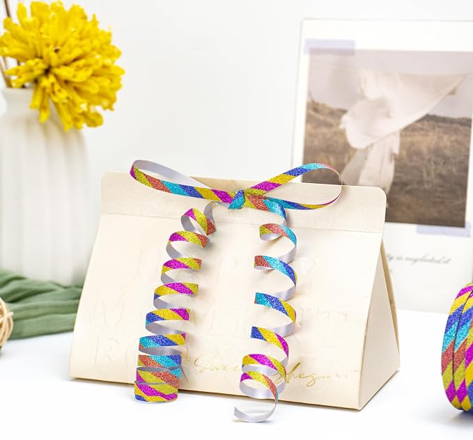 Inspire 90 Rolls 3 Colors Rainbow Curling Ribbon - Image 5
