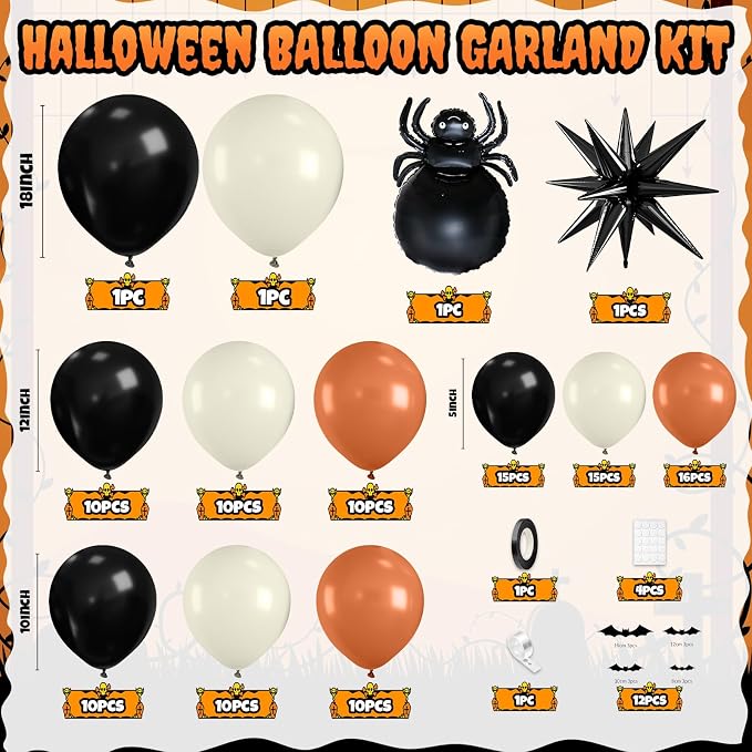 Halloween Balloon Arch Garland Kit - Image 2