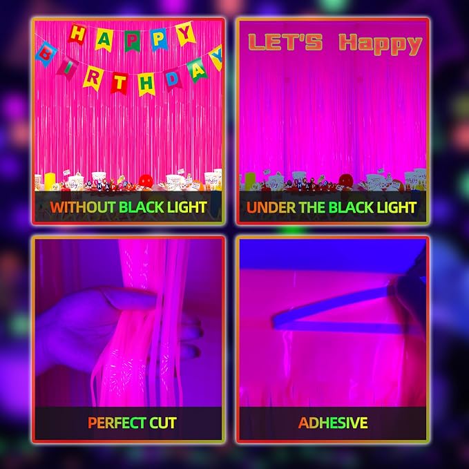 DECOCKRAT 2 Pack Foil Fringe Backdrop - Image 2