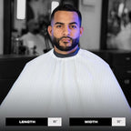 Barber Strong The Barber Cape Haircut Cover for Men, Hair Repelling and Static-Reducing Material, Water Resistant Fabric