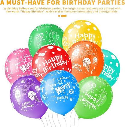 50pcs 12inch Happy Birthday Balloons - Image 4