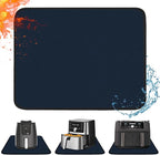 Heat Resistant Mat for Air Fryer, 16 x 24in Heat Resistant Mat for Countertop, Fireproof Silicone Countertop Protector Appliance Slider for Air Fryer, Coffee Maker, Toaster, Oven - Blue