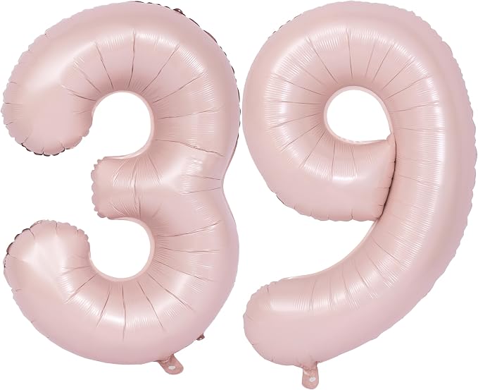 40 In Matte Pink Number Balloons Helium Foil Mylar Balloon Digital 39 | Suitable by Exquisitehighqualitypartydecorationstomeetyoureveryneed%EF%BC%81