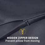 ZIMASILK 100% Pure Mulberry Silk Pillowcase for Hair and Skin Health,Soft and Smooth,Both Sides Premium Grade 6A Silk,600 Thread Count,with Hidden Zipper,1pc(Standard 20''x26'',Dark Gray)