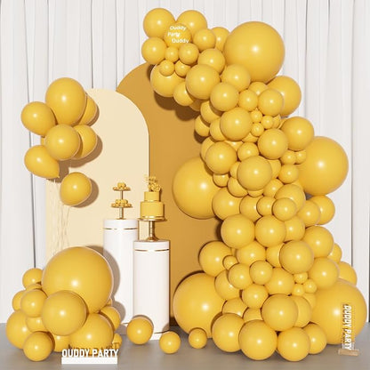Ouddy Party 129Pcs Mustard Fall Balloons Different Sizes 18 12 10 5 Inch | 6Pcs - Image 7