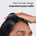 Tangle Teezer Scalp & Shampoo Hairbrush, to Exfoliate, Massage, and Cleanse, for All Hair Types, Onyx Black