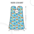 Adjustable Beard Catcher Apron, Guinea Pig Snowflakes Christmas Shave Bib, Non-Stick Waterproof Grooming Bib, Shaving Essential for Men Dad Christmas