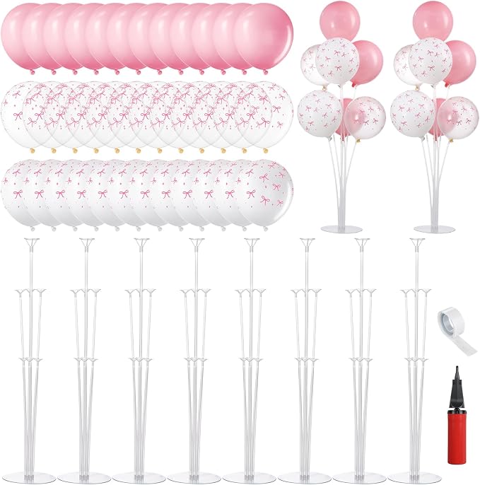 VioraWhite 8 Set Balloon Stands Kits, Sticks Holder by VioraWhite
