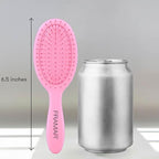 FRAMAR Mini Hair Brush Detangler – Mini Brush For Hair, Small Travel Hair Brush For Women, Travel Hairbrush Detangler, Compact For Travel, Reduces Breakage, For All Hair Types – Matte Pink