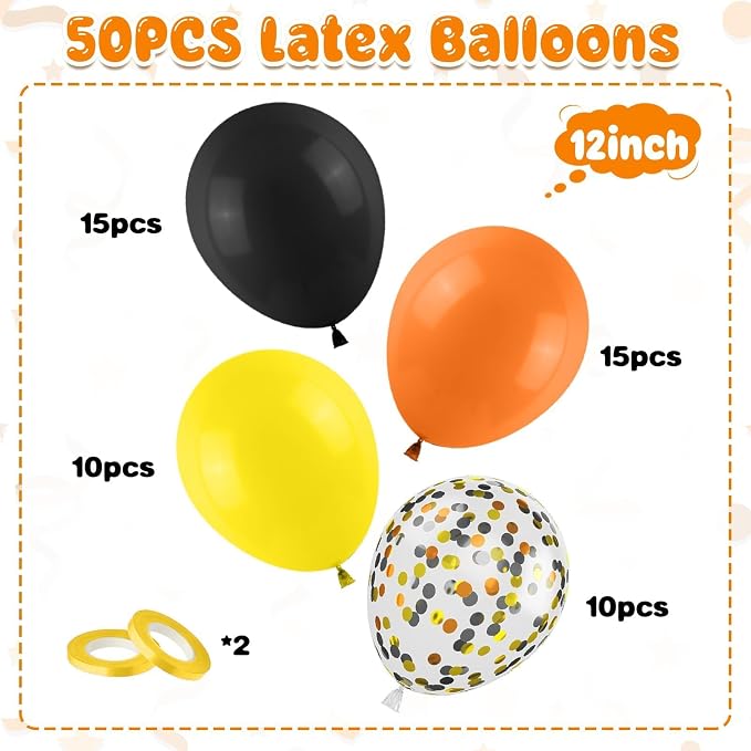 Construction Balloons, Truck Theme Latex Party Balloons - Image 2