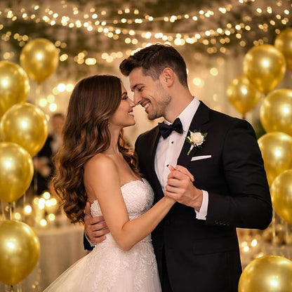 ZENO Gold Balloons 50pcs 12 Inch Helium Grade Latex Balloons - Image 3