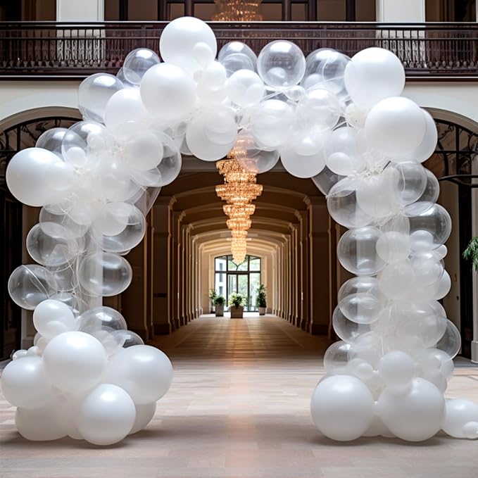RUBFAC 129pcs Clear Balloons Different Sizes 18 12 10 5 Inches - Image 7