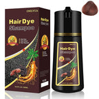Cherry Brown Hair Dye Shampoo 3-in-1, Natural Hair Color for Women & Gray Hair, Instant Hair Dye & Hair Care in 15 Minutes, Bubble Plant Hair Colors for All Hair Types, Shampoo Para Canas