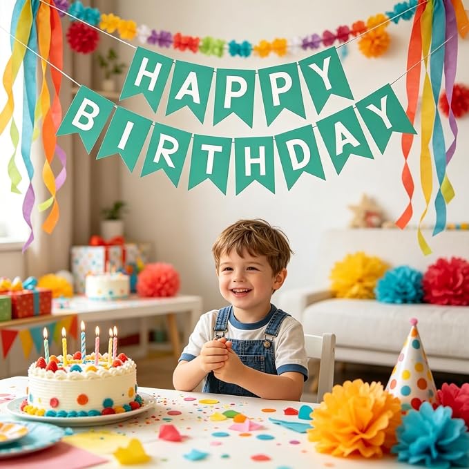 Happy Birthday Banner Birthday Party Supplies - Image 4