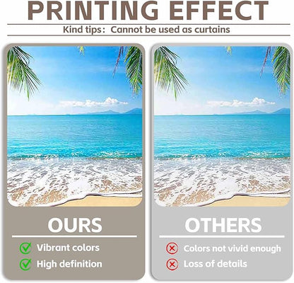 8x6ft Summer Beach Photography Backdrop Hawaii Tropical Banner | Ocean Seaside - Image 5