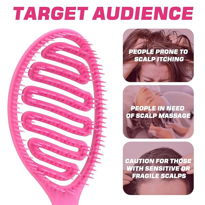 Candy Brush Scented Detangling Hair Brush for Wet or Dry Hair, Professional Vented Brush for Thick, Coarse & Curly Hair for Women and Girl. Eliminates Knots & Scalp Massage, Idea Gift