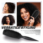 Candy Brush Curl Defining Hair Brush for Effortlessly Detangling Shaping and Styling Curls, Curl Brushes with EdgeLift for All Wet or Dry Hair Types for Women and Girl, Reduce Pulling and Frizzing