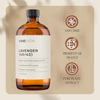 VINEVIDA Lavender 40/42 Undiluted Essential Oil 16 oz - Pure, Natural, and Raw Ingredients