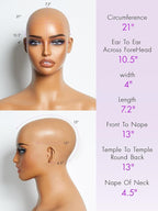 LUVME HAIR 10 Inch Brown Ombre Highlight Bob Wig Human Hair Pre Cut Glueless HD Lace Closure Wigs, Big Curly Mature Boss Left C Parted Wig For Women