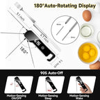 Instant Read Thermometer, 3in1 Touchscreen Food Thermometer, 180° Rotatable LED Display Digital Meat Thermometer