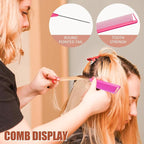 8pcs Rat Tail Combs Set,Long Steel Pin Teasing Combs for Salon Hair Stylists,2 styles and multiple colorsb of Metal Parting Combs for Women,Hair Teasing Fine Tooth Comb Aigee