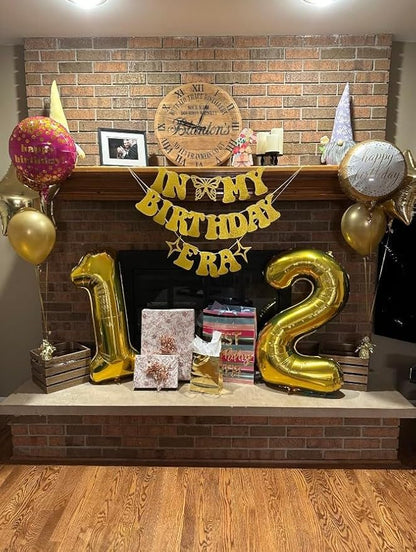 Big 40 Inch Gold 12 21 Number Balloon Birthday Decoration, Number 12 21 Helium - Image 5
