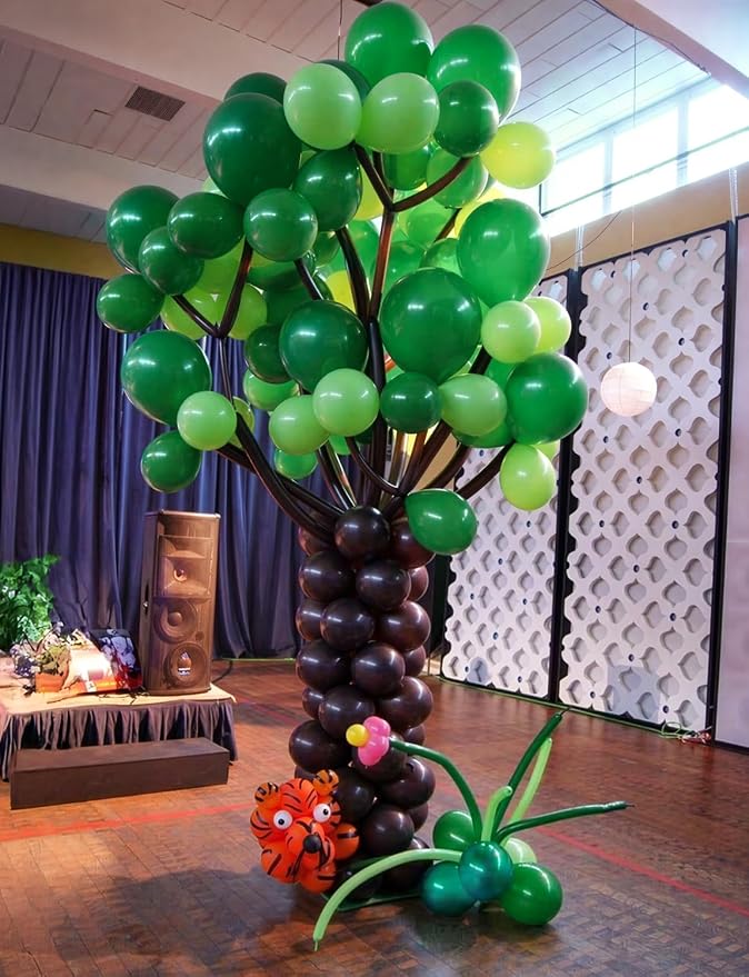 Green Balloons, Latex Balloons for Christmas, Baby Shower, Jungle Safari - Image 4
