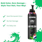 Morfose Ossion Semi Permanent Hair Color Mousse, 5.07 Fl Oz (Green, 5.07 Fl oz)
