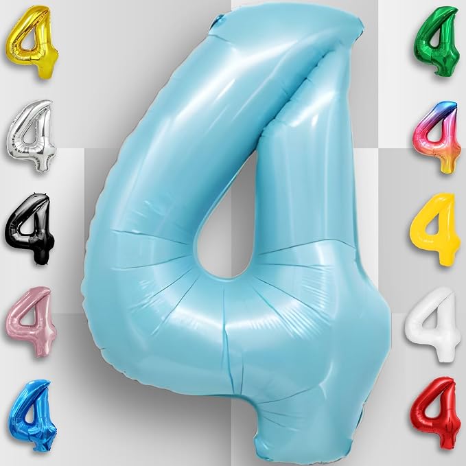 Black Number 0 to 9 Mylar Balloon 40 Inch - Image 6