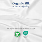 Premium Silk Pillowcase 100% Organic Mulberry Silk, 22 Momme, Grade 6A - Oeko-Tex Certified in Germany - Luxury for Hair & Skin, 1 Piece (Queen Size 20x30 Inches, Heavenly Pink)