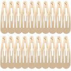 WILLBOND 30 Pieces 3.1 Inch Large Metal Snap Hair Clips Nonslip Barrettes Women Hair Accessories (Taupe)