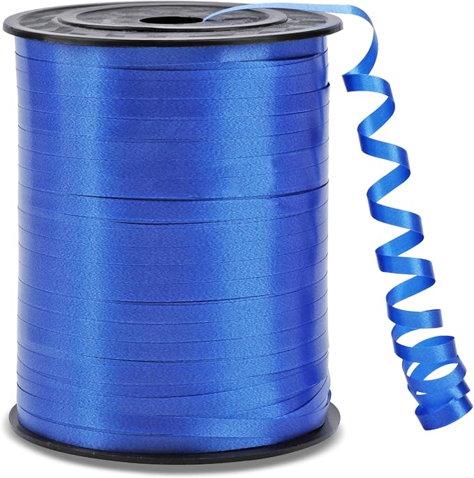 500 Yards Blue Curling Ribbon Balloon String Ribbon 1/5 Inch | Ribbon by Unknown