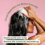 Just Nutritive Onion & Rosemary Shampoo for Hair Growth, Thickening, Strengthening - Sulfate-Free, Enriched with Red Onion Oil, Rosemary Oil, Tea Tree - 16 oz