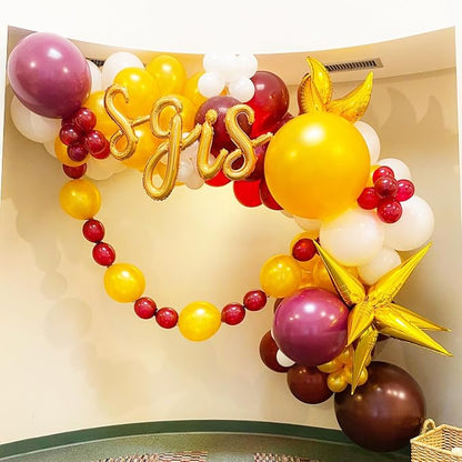 Voircoloria 66pcs Burgundy Maroon Latex Party Balloons, 12inch | - Image 7
