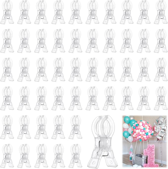 50 Pcs Balloon Arch Clips, Spring Balloon Clips by Unknown