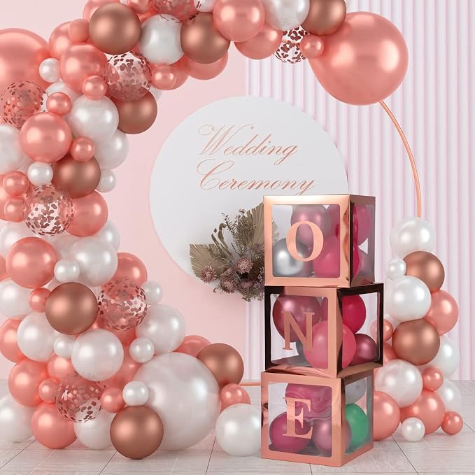 Voircoloria First Birthday Decorations One Balloon Boxes - Image 5