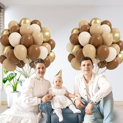 60pcs Brown Balloons 12inch - Image 5
