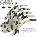 Camila Paris CP3476 French Hair Clip for Women, Hand-Made Hair Side Clips, 2 Inch Girls Hair Claw Clips Jaw Fashion Durable Styling Hair Accessories for Women, Strong Hold No Slip Grip, Made in France