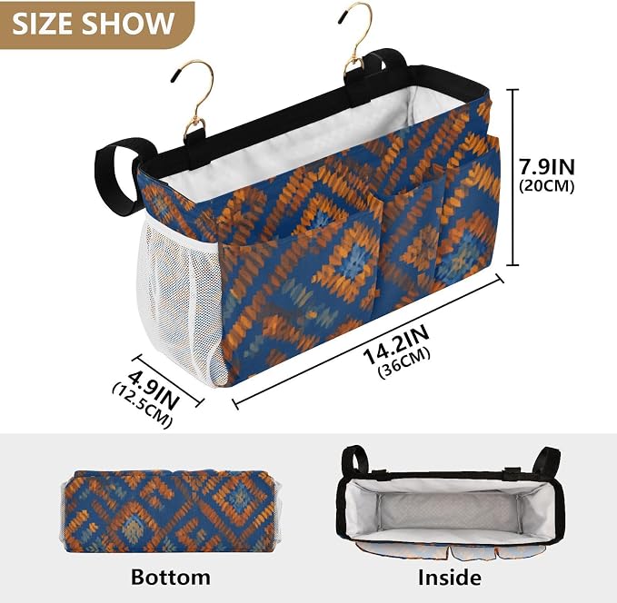Bedside Caddy Hanging Bunk Bed Caddy Bed Organizer Hanging Pocket - Image 4