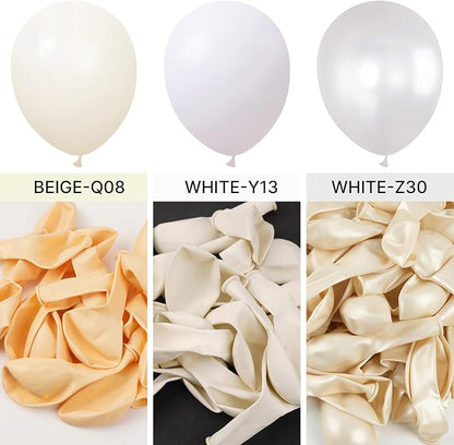 PartyWoo White Balloons 100pcs Matte Balloons White Latex Helium 5 Inch | - Image 6