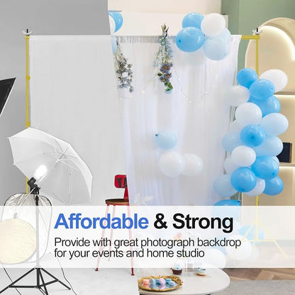 EMART Backdrop Stand 10x10ft Photo Studio Adjustable Background Stand Support - Image 6