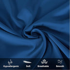 Mulberry Silk Pillowcase for Hair and Skin,Toddler Size Kids Silk Pillow Case with Hidden Zipper,Allergen Proof Dual Sides Soft Breathable Smooth Silk Pillow Cover(Toddler,Gem Blue)