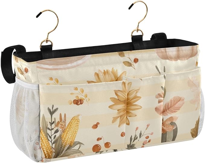 Bedside Caddy Metal Frame Hanging Organizer Bunk Bed Dorm Accessories Hook And - Image 2