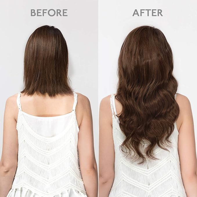 WENNALIFE Clip in Hair Extensions Real Human Hair, 20 Inch 120g 7pcs Chocolate Brown Hair Extensions Clip in Human Hair Remy Clip in Hair Extensions Real Human Hair Double Weft
