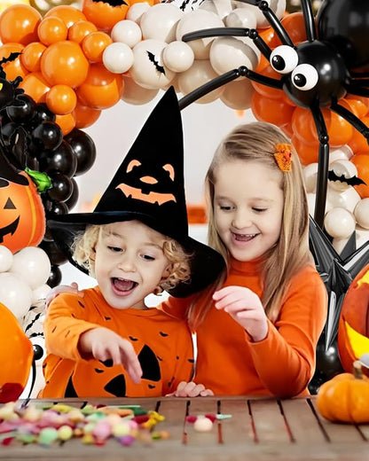 Halloween Balloon Arch Garland Kit, Explosion Star Black Cat Pumpkin Foil - Image 3
