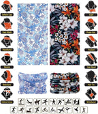 Headband Neck Gaiter Head Wrap Headwear Face Mask Magic Scarf Bandana for Men and Women