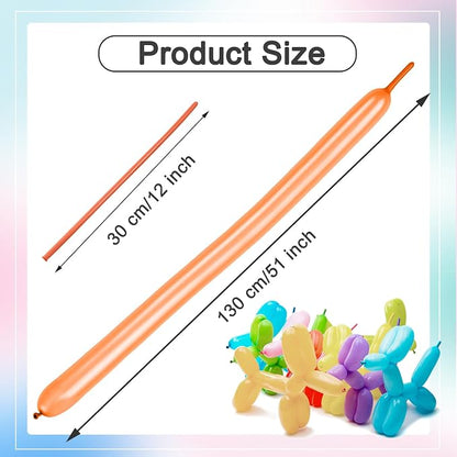 Party Balloons - Peach 260 Long Balloons - Image 5