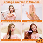 Temporary Orange Hair Color Wax for Kids, Women, Men - Washable Styling Mud, Instant Coloring Gel Cream for Girls, Boys, Teens - DIY Dye for Cosplay, Halloween, Children's Day