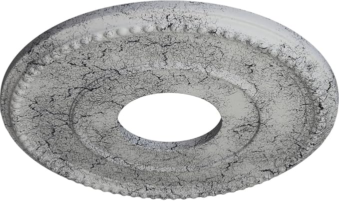 Ekena Millwork CM12BRUWC Bradford Hand-Painted Ceiling Medallion, Ultra Pure - Image 2